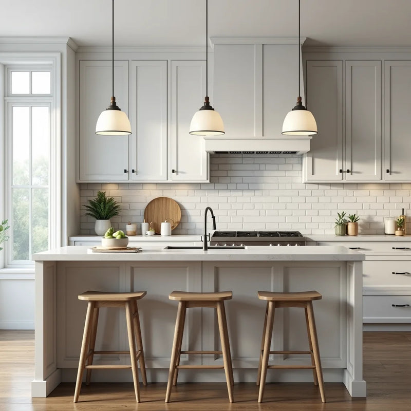 Kitchen Island Pendant Lights Size Height and Spacing Guide
