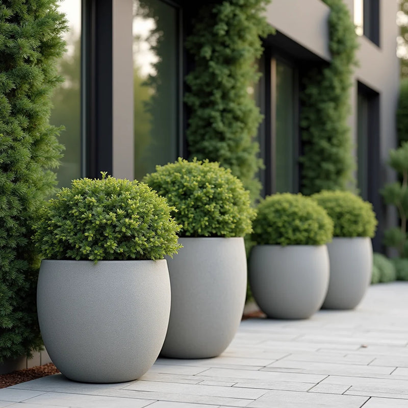 Placement Tips for Large Outdoor Fiberstone Planters