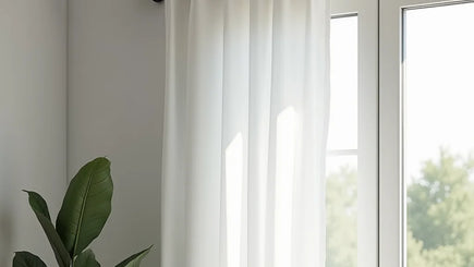 Black Curtain Rod Set Elevates Style with Durable Hardware