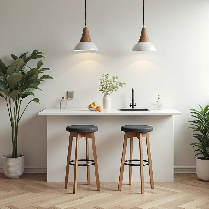 Adjustable Kitchen Bar Stools for Space Saving Comfort