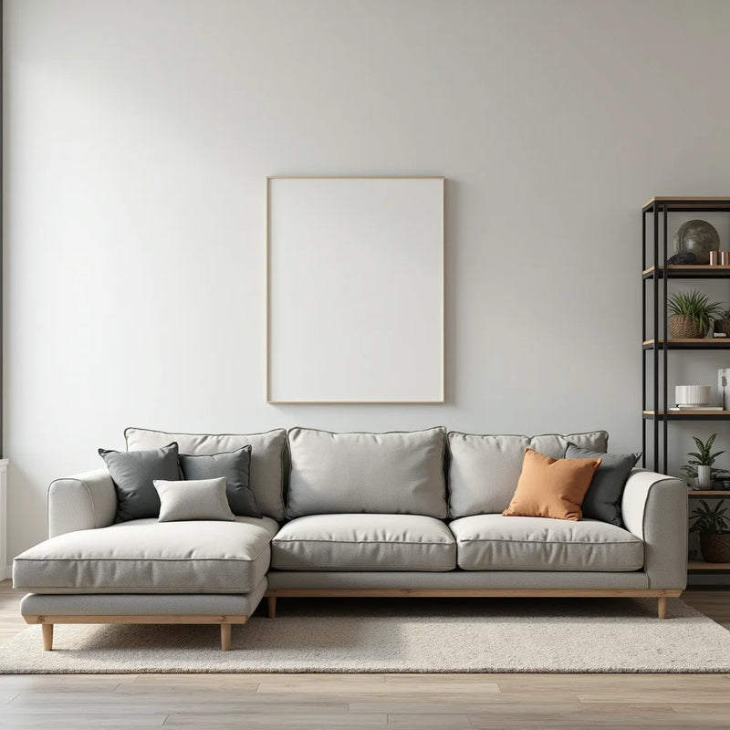 Modern Sectional Sofa Fit by Room Size and Traffic Flow