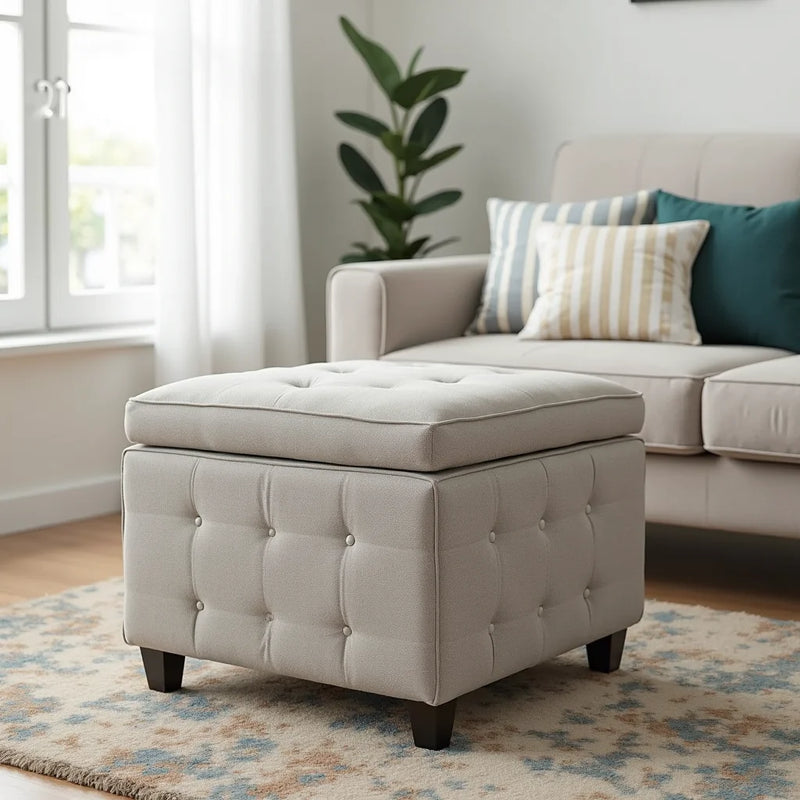 Maximize Space with a Storage Ottoman with Lid for Any Room