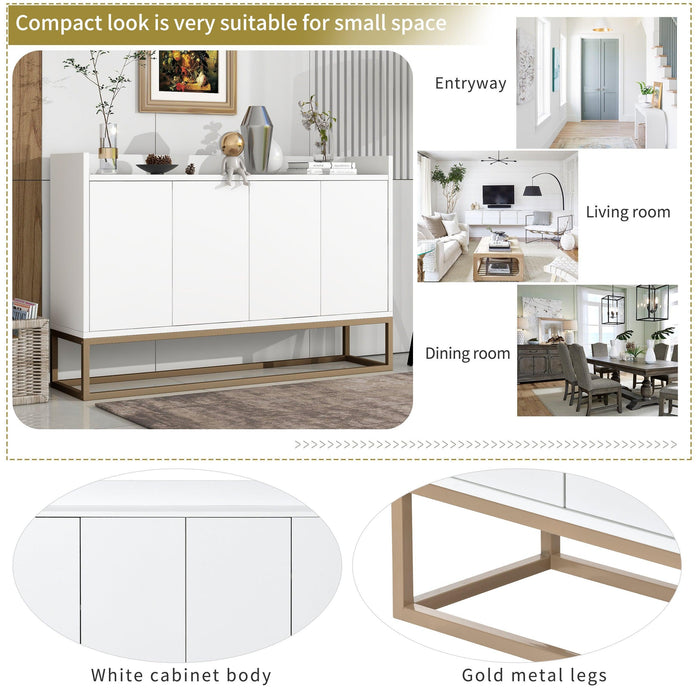 Modern Sideboard Elegant Buffet Cabinet with Large Storage Space for Dining Room, Entryway - DTYStore