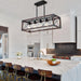 5-Light Retro Farmhouse Chandelier For Kitchen, Living room, Dining room Red and Black(No Bulbs) NEW SKU:W1340P206646 - DTYStore