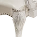 Ivory and Bone White Arm Chair with Button Tufted (Set of 2) - DTYStore