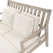 Outdoor Daybed, Patio Daybed with Four Pillows, Wooden Outdoor Bed with Curved Armrests for Poolside, Backyard, Garden (Gray+Beige Cushion) - DTYStore