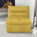 Lazy Floor Sofa ,Modern Armless Floor Lounge Chair, Comfy Accent Bean Bag Couch, Single Corner Chair Sofa for Living Room Bedroom Salon Office-yellow - DTYStore