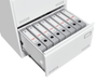 Filing Cabinet Lateral File Cabinet 2 Drawer, White Filing Cabinets with Lock, Locking Metal File Cabinets Three Drawer Office Cabinet for Legal/Letter/A4/F4 Home Offic - DTYStore