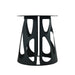 59.05" Round Marble Dining Table with Black Iron Metal Base, Artificial Marble for 6-8 People, Dining Room/Living Room Kitchen Dining Table,White (Dining Table Only) - DTYStore