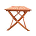 Foldable Patio Dining Set, 4 Folding Chairs & 1 Dining Table, Indoor and outdoor universal,Teak - DTYStore