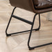 Milos Contemporary Upholstered Dining Chairs, Set of 2, Antique Brown - DTYStore