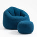 Bedding Bean Bag Sofa Chair High Pressure Foam Bean Bag Chair Adult Material with Padded Foam Padding Compressed Bean Bag With Footrest - DTYStore