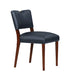 Bryson Midnight Blue Faux Leather Dining Chair - Set of 2 - DTYStore