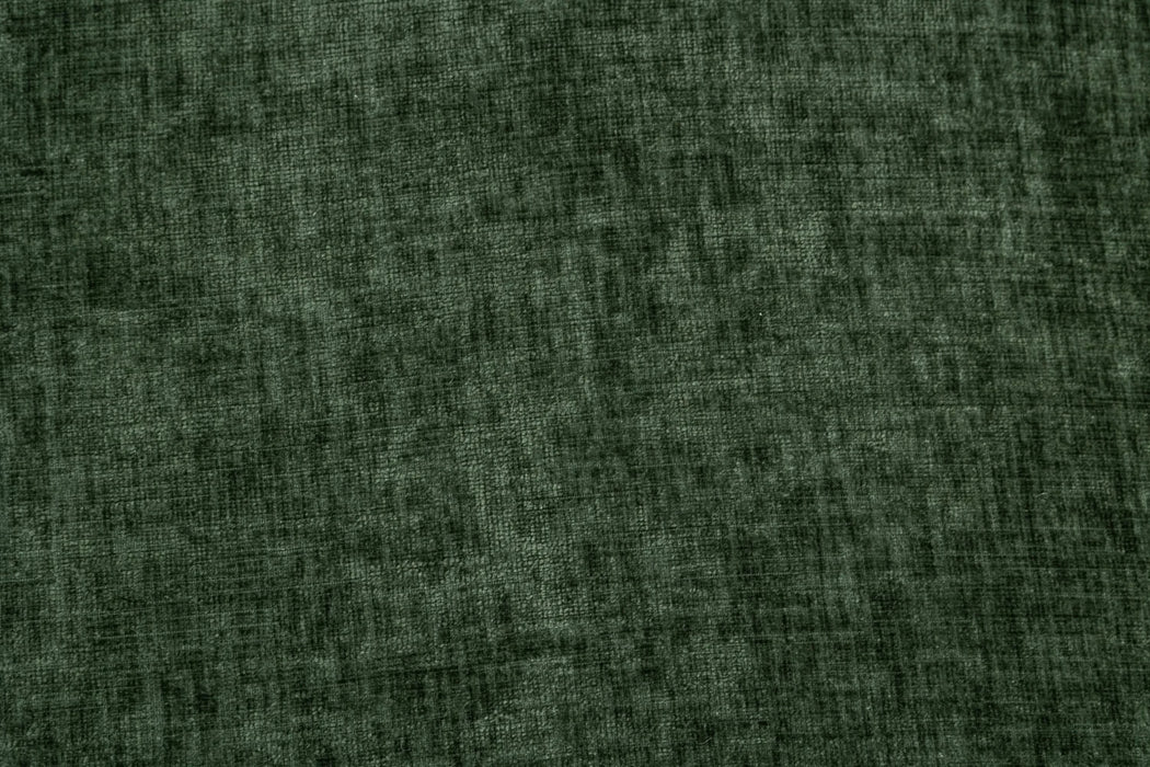 037-Chenille Fabric Swivel Accent Armchair Barrel Chair With Black Powder Coating Metal Ring,Green Default -DTYStore