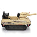 Ride On Tank 24V Thunder Tank Car with Fighting Cannon and Rotating Turret, Remote Control, Lights, Music, Military Battery Powered Truck Toy Gift for Boys Girls, 3-8 Years Old, Desert Yellow - DTYStore