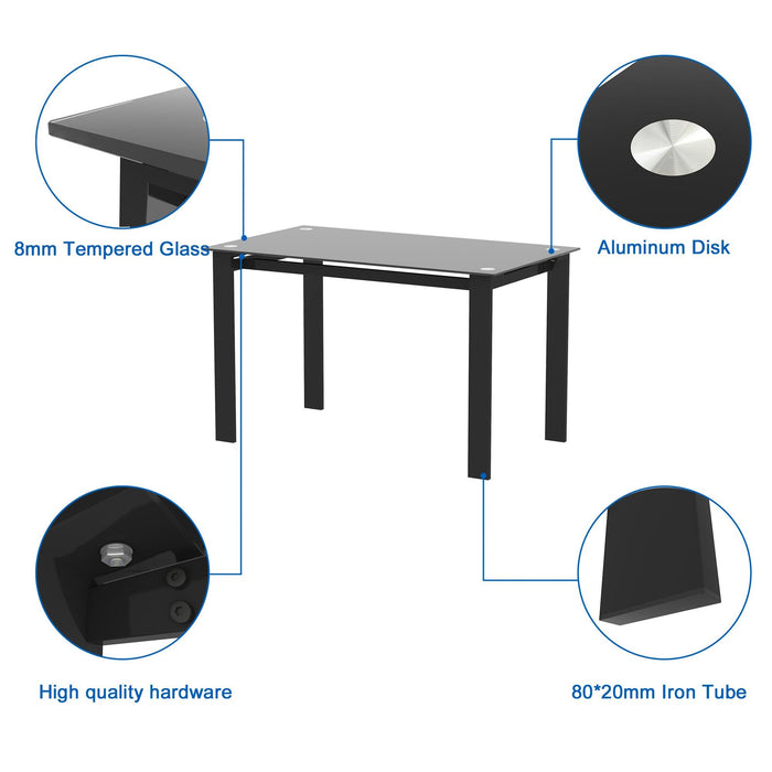 5-piece dining table set, dining table and chair - DTYStore