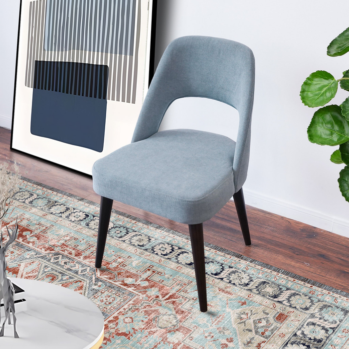 Juliana Mid Century Modern Grey Fabric Dining Chair (Set Of 2) - DTYStore