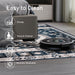 Area Rug 6x9 Vintage Bohemia Large Persian Non-slip Washable Rug For Living Room Kitchen Bedroom Living Room Geometry Blue/Black - DTYStore