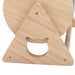 Wooden Cat Scratching Post, 360-Degree Rotating Cat Scratcher Toy with Bells for Indoor Cats and Kittens, Natural - DTYStore