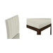 Upholstered Channel-back Dining Chair Set of 2 Light Taupe See below - DTYStore