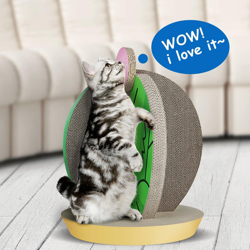 Cat Condo Scratcher Post Cardboard, Cactus shape Cat Scratching Board, 15x15x19.29 inch - DTYStore