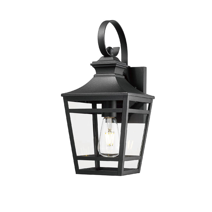 Large Outdoor Wall Lights for House, 16.5inch Exterior Lighting Fixtures Wall Mount Outdoor Porch Lights Waterproof Black Outdoor Sconce Lights with Clear Glass for Patio Hallway Garage (1 pack) - DTYStore