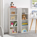 8-Tier Media Tower Rack, CD DVD Slim Storage Cabinet with Adjustable Shelves, Tall Narrow Bookcase Display Bookshelf for Home Office,Multi-functional double-decker bookcase - DTYStore