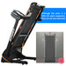 Folding Electric 3.5HP Treadmill With Incline Medium Running Machine Motorised LCD Gym 330lbs Folding Treadmill Electric Motorized Power 14.8KM/H Running Fitness Machine Gym(W54031811 Upgrade ) - DTYStore