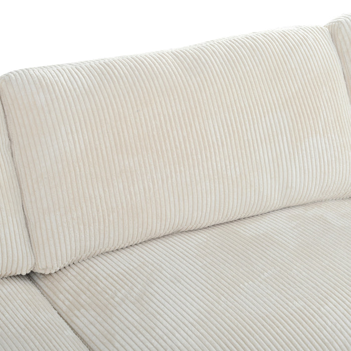 U_Style Modular Sectional Sofa with Ottoman L Shaped Corner Sectional for Living Room, Office, Spacious Space(old sku: WY000373AAA)