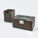 Outdoor Rectangle Fire Pit Table with Propane Tank Cover - DTYStore