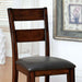 Dark Cherry Finish Solid wood Transitional Style Kitchen Set of 2pcs Dining Chairs Bold & Sturdy Design Chairs Dining Room Furniture Padded Leatherette Seats - DTYStore