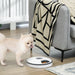 Automatic Pet Feeder for Cats Dogs with Digital LED Display Timer, 6 Meal Trays for Wet or Dry Food Dispenser - DTYStore