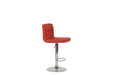 BAR STOOL in Red, Chrome - DTYStore