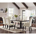 Beige and Smokey Black Tufted Side Chairs (Set of 2) - DTYStore