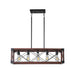 5-Light Retro Farmhouse Chandelier For Kitchen, Living room, Dining room Red(No Bulbs) - DTYStore