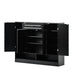 Sleek and Modern Shoe Cabinet with Adjustable Shelves, Minimalist Shoe Storage Organizer with Sturdy Top Surface, Space-saving Design Side Board for Various Sizes of Items, Black - DTYStore