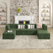 Single seat sofa Compressed Sectional Sofa Modern Minimalist Style Corduroy Couch, Sleeper Sofa for Living Room, Bedroom, Comfy Compressed Sofa Couch Space-Efficient Design-green - DTYStore