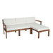 U_Style Multi-person Sofa Set with A Small Table, Suitable for Gardens, Backyards, and Balconies. - DTYStore