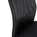 Four black dining chairs. A medieval modern chair made of PU material with soft cushions, equipped with golden metal legs. Suitable for restaurants and living rooms - DTYStore