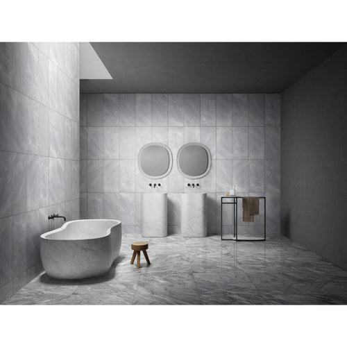 12*24 Carrara Marble, Gray Marble, Natural Marble, For Wall and Floor, Polished Marble Tile, 1 Box 4 pcs - Image 2