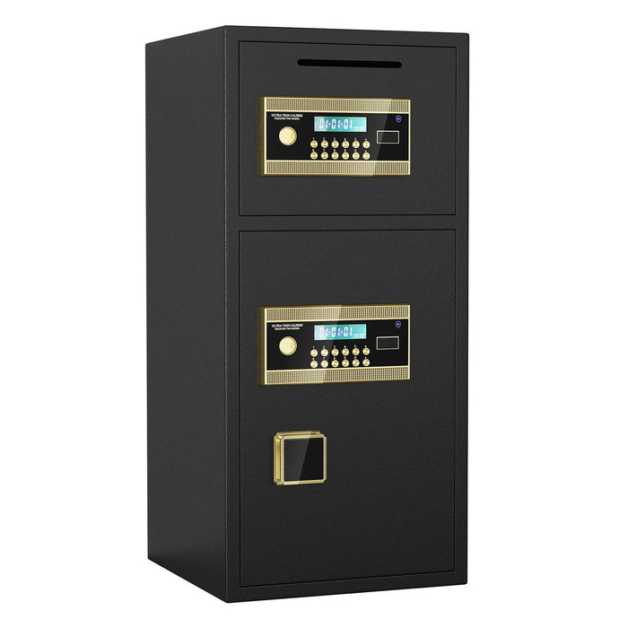 Large Double-door Coin-operated Safe,Digital Security Safe with Fireproof and Waterproof Bag,5.0 Cubic Feet Safe Box with Hidden Code Function for Home,Office and Hotel - DTYStore