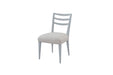 Ladderback Side Dining Chair is Ocean Colored Finish Set of 2 - DTYStore