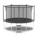 16FT Trampoline with Safety Enclosure Net, Outdoor Trampoline with Heavy Duty Jumping Mat and Spring Cover Padding for Kids and Adults - DTYStore