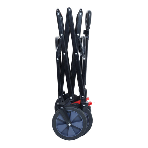 150L Collapsible Wagon Cart Foldable, Utility Garden Wagon with 360lbs Weight Capacity, Heavy Duty Portable Sport Wagon with Wheels for Outdoor, Grocery, Shopping - Image 21