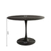 Dining Table Set for 4, 47 Inch Tulip Table with 4 Chairs for Dining Room ,Coffee Shop ,Small Spaces(Black Dining Table and Black Dining Chair ) - DTYStore