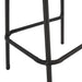 29' Outdoors PE Rattan Armless Barstools, Set of 2, Dark Brown - DTYStore