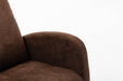 Rocking Chair, Modern Glider Chair, Recliner Armchair with Wood Legs and Side Pocket, Nursery Rocking Accent Chair with High Back for Living Room Bedroom (Coffee linen) - DTYStore