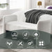52" Modern Contemporary Design Ottoman Couch Long Bench for Bedroom End of Bed - DTYStore