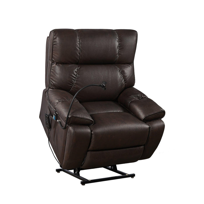 Recliner Chair with Phone Holder,Electric Power Lift Recliner Chair with 2 Motors Massage and Heat for Elderly, 3 Positions, 2 Side Pockets, Cup Holders - DTYStore