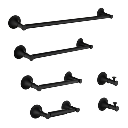 6 Piece Brass Bathroom Towel Rack Set Wall Mount